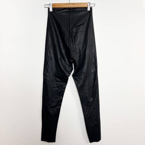 Commando Black‎ Perfect Control Faux Leather High Waisted Legging Size Large